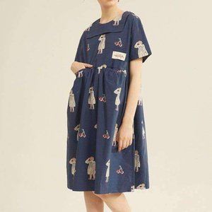 KINA AND TAM Navy Blue Dress